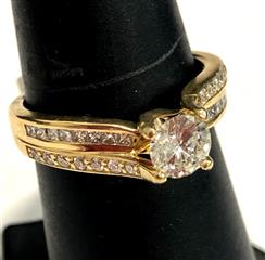1.20ctw diamond engagement ring in 14 Karat Yellow Gold
